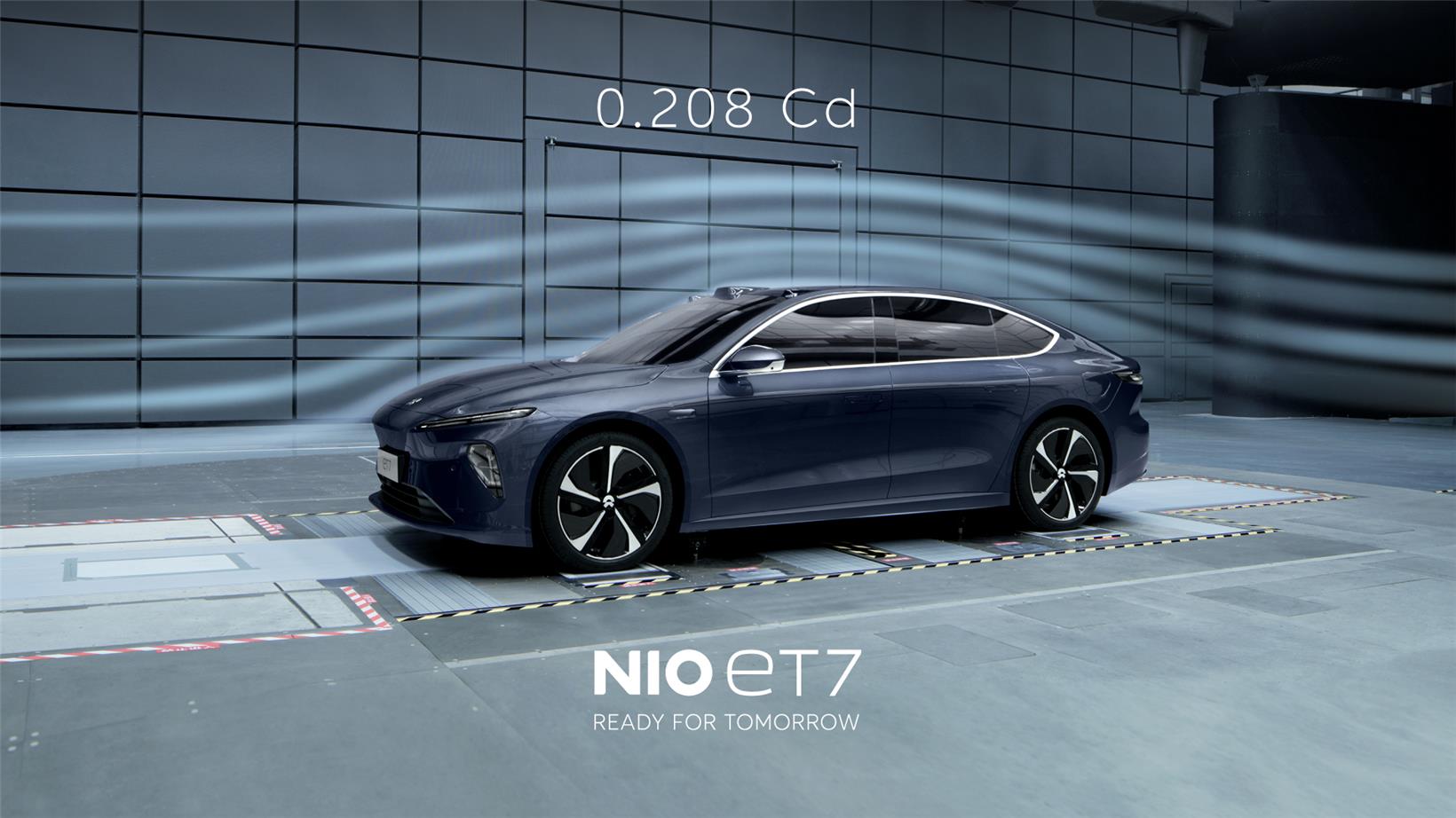 NIO ET7 hits drag coefficient of 0.208