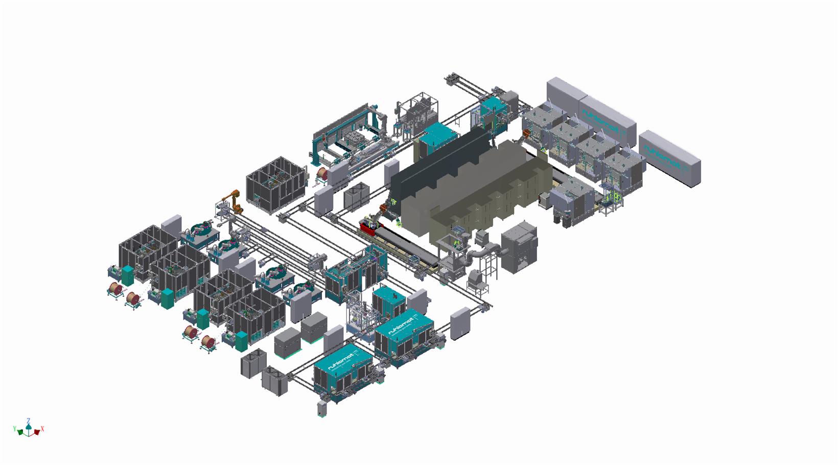 ZXZC Awards 2022 applicant: NEV Flat-wire motor stator automation assembly & testing line from ruhlamat Huarui