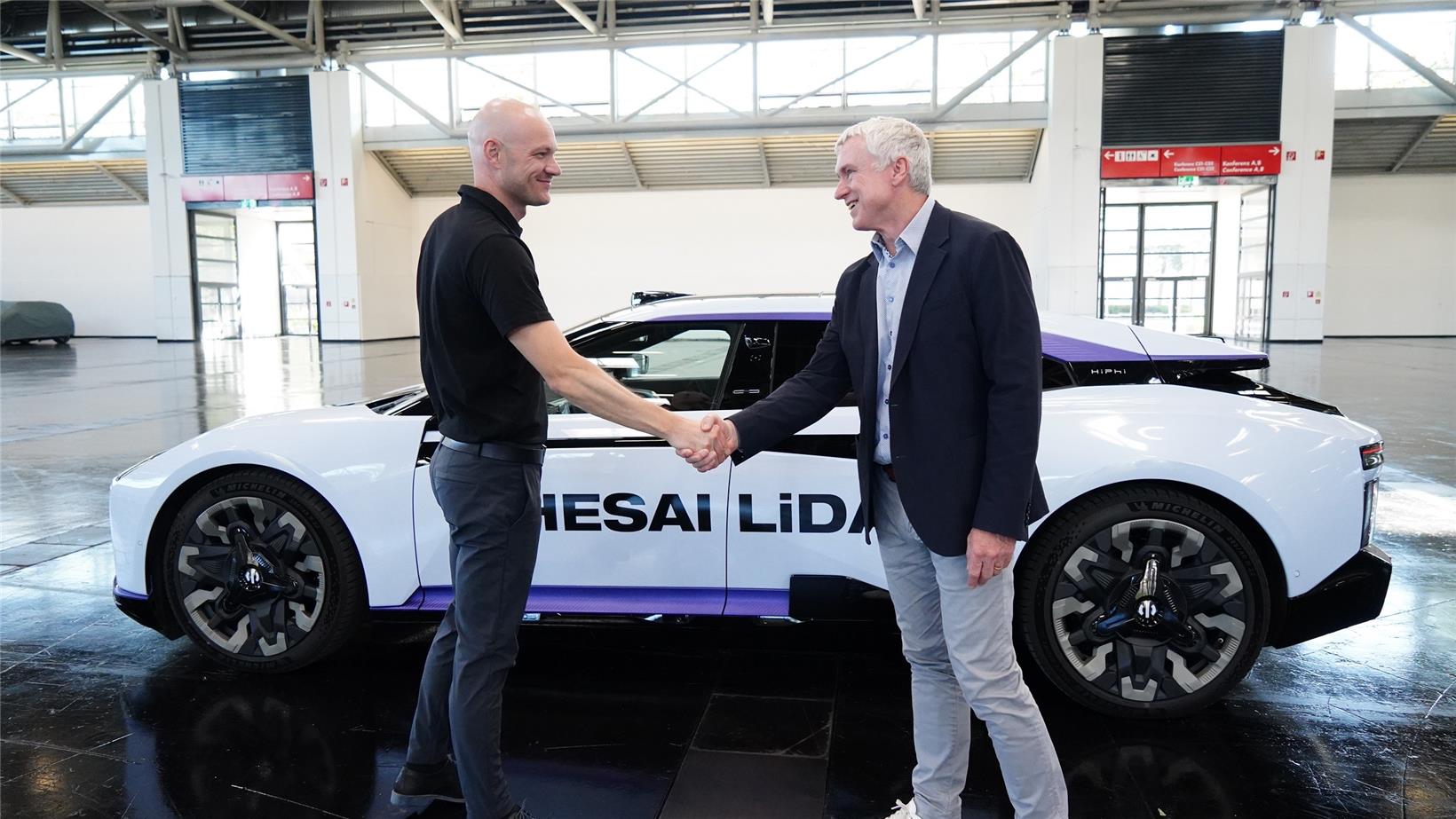 Hesai’s AT128 Automotive Lidar Debuts in Europe with Luxury EV HiPhi Z’s German Sales Launch