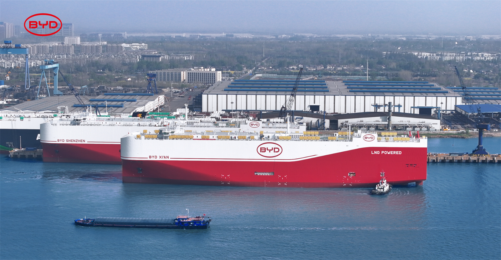 BYD undocks 'Xi'an' Ro-Ro car carrier, to launch maiden voyage for 'Shenzhen' soon