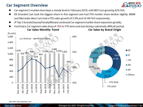 【February, 2019】China Passenger Vehicle Sales Analysis