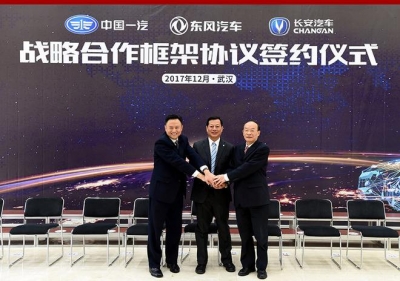 FAW, Dongfeng and Changan said to merge