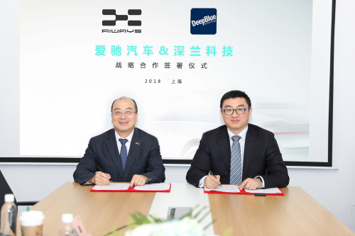 AIWAYS, DeepBlue sign cooperation agreement to co-develop intelligent vehicle