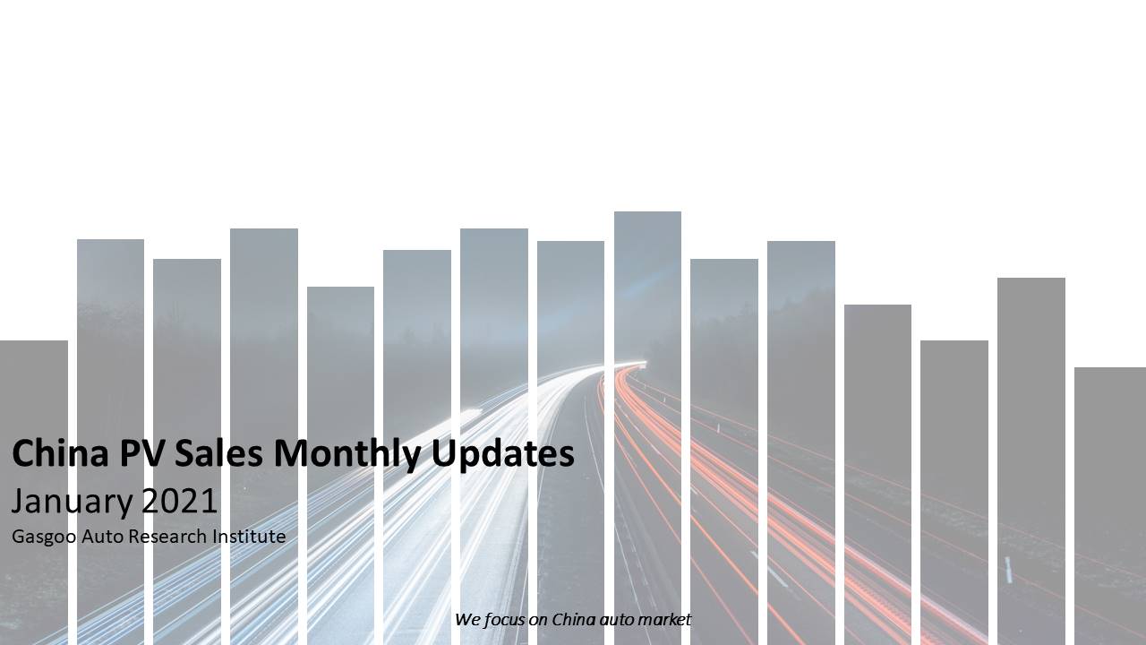 【January, 2021】China Passenger Vehicle Sales Analysis