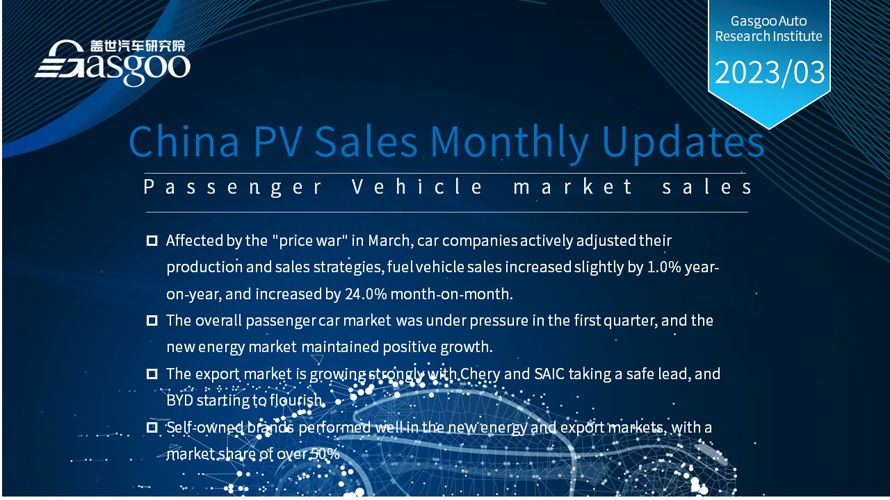 【Mar. 2023】China Passenger Vehicle Sales Analysis