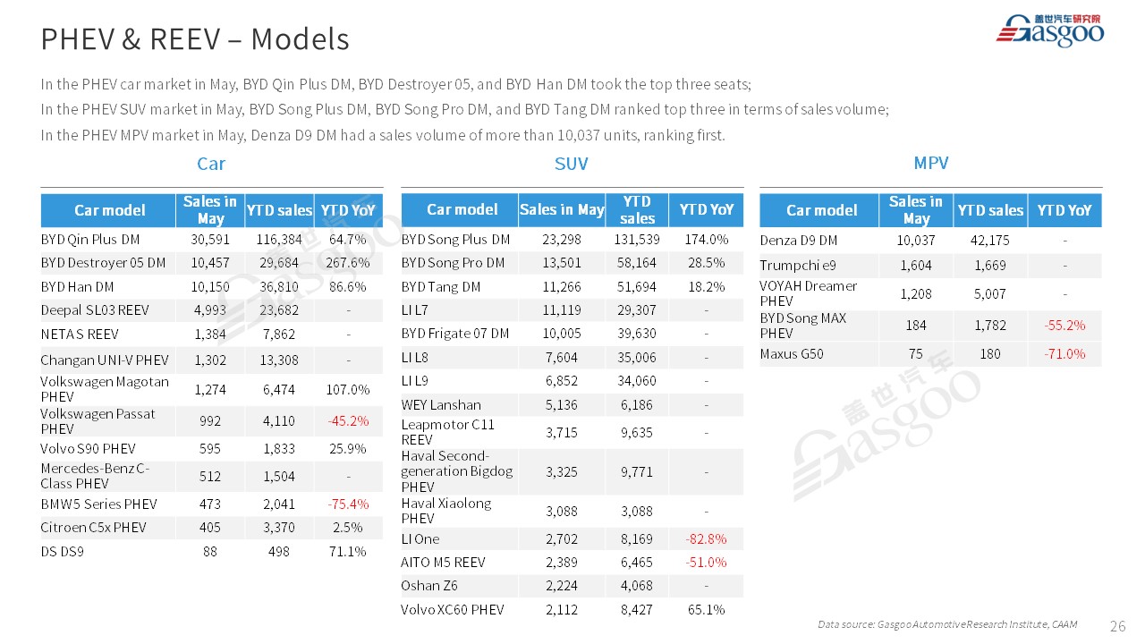 【May 2023】China Passenger Vehicle Sales Analysis