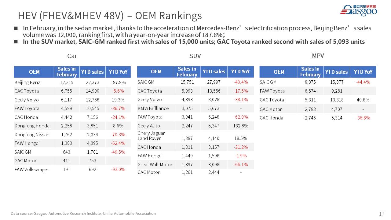 【Feb. 2023】China Passenger Vehicle Sales Analysis