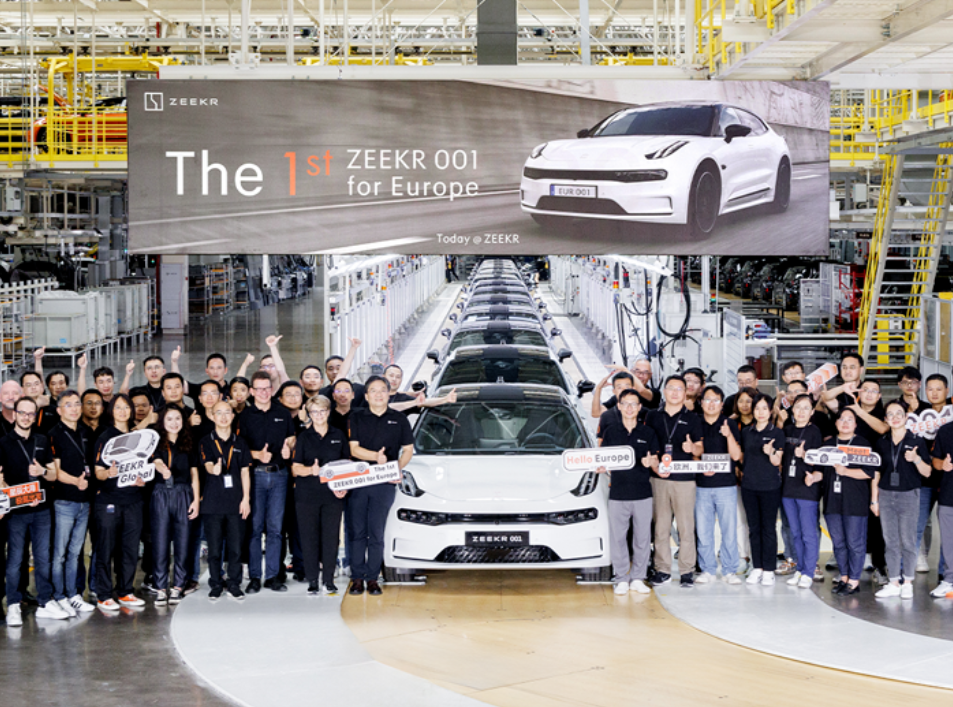 First batch of ZEEKR 001s for Europe rolls off assembly line