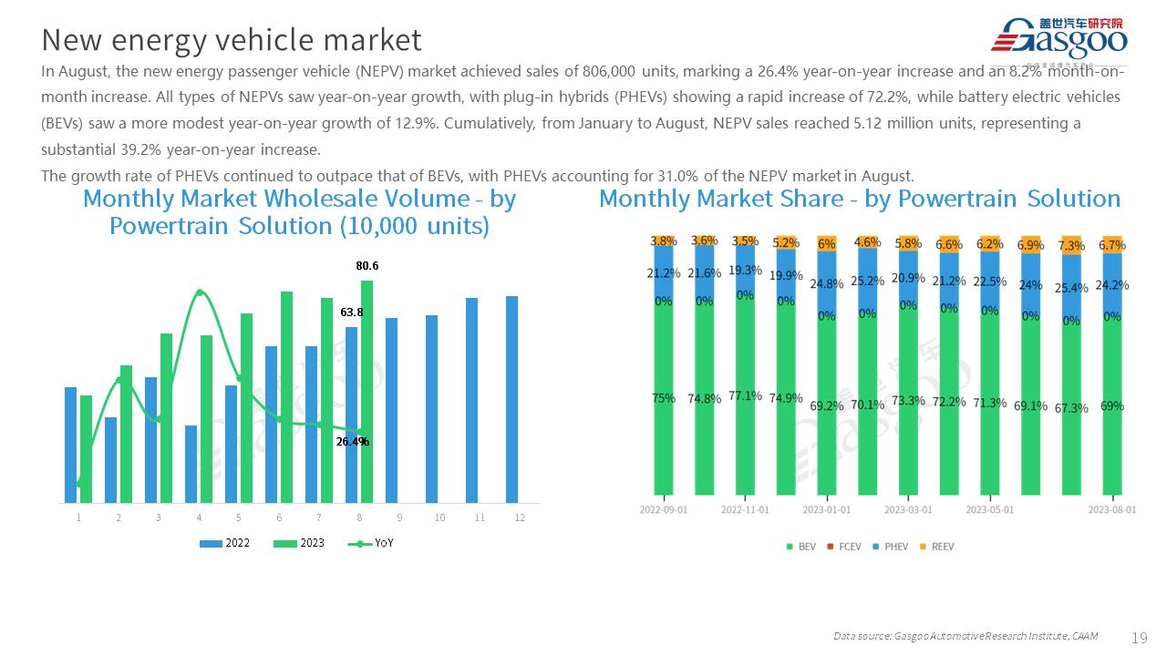 【Aug. 2023】China Passenger Vehicle Sales Analysis