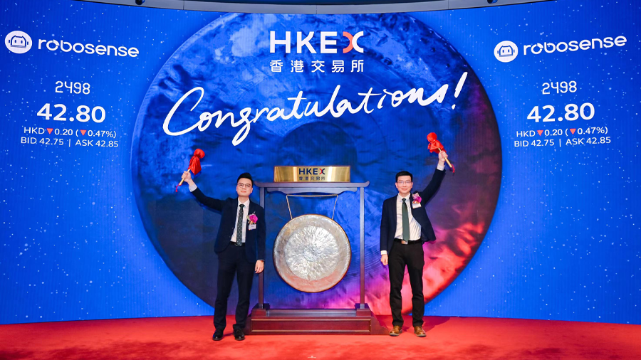 Chinese LiDAR solution provider RoboSense starts trading on HKEX