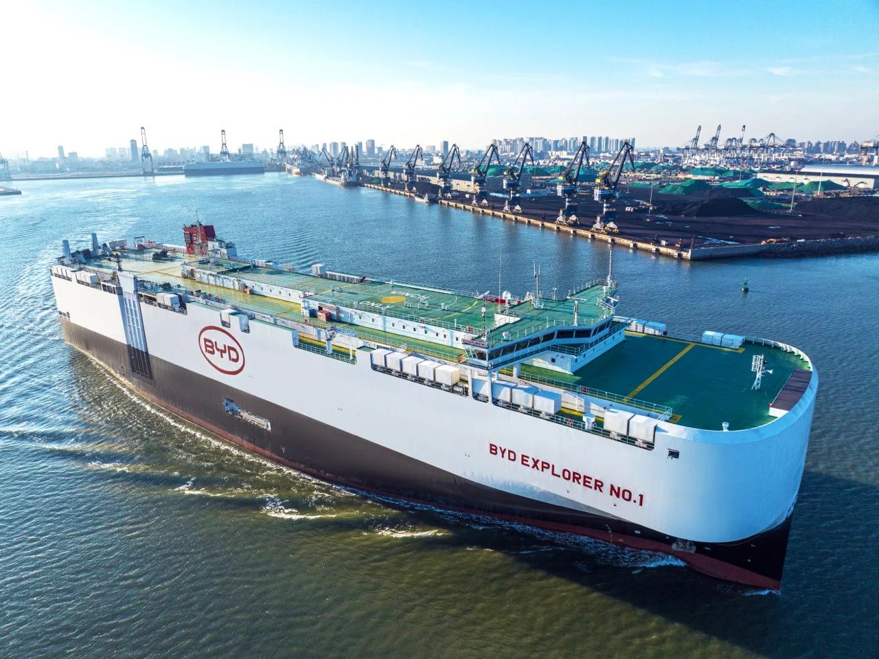 BYD celebrates maiden voyage for first car transport Ro-Ro ship