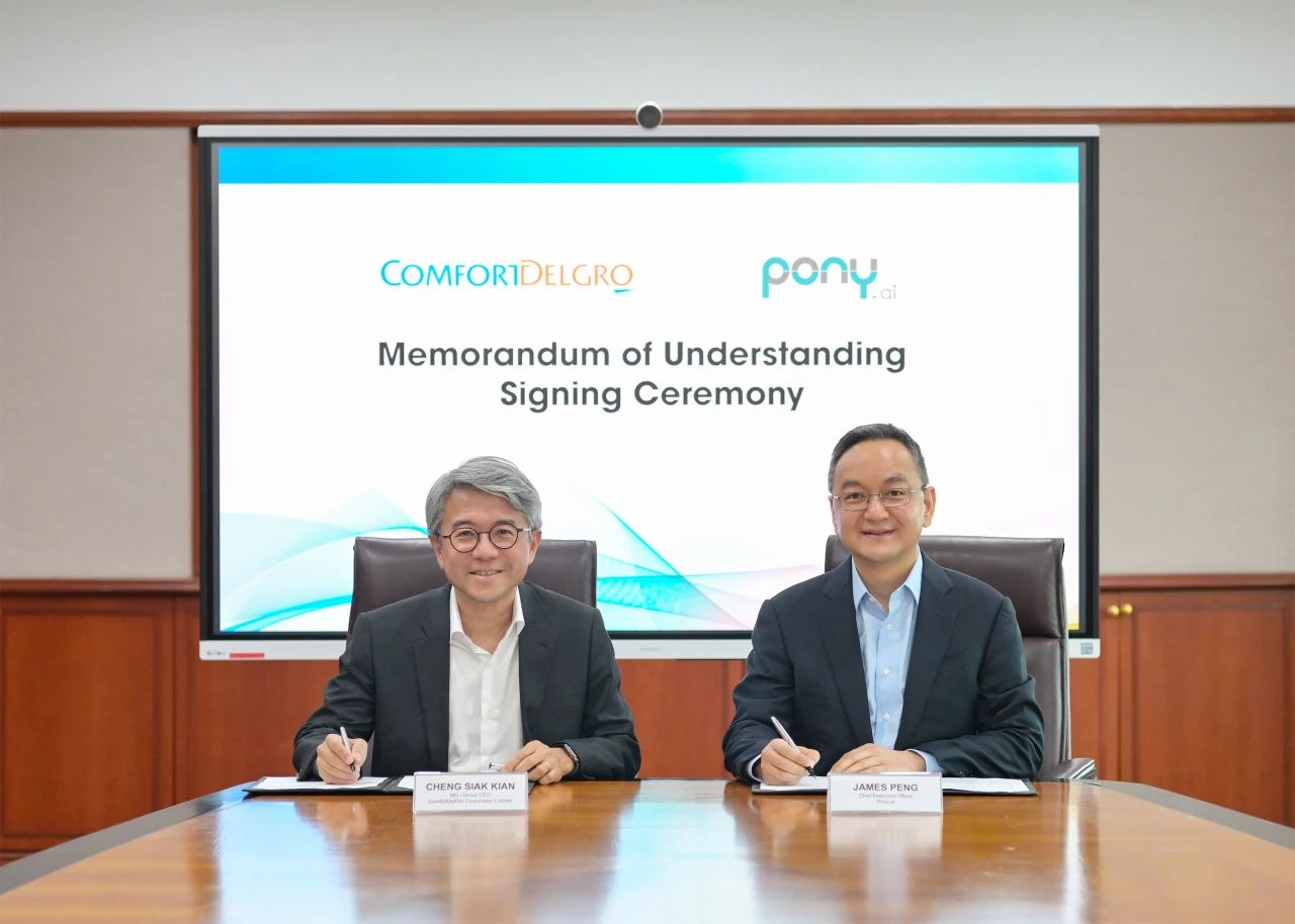 Pony.ai partners with ComfortDelGro to promote large-scale Robotaxi deployment