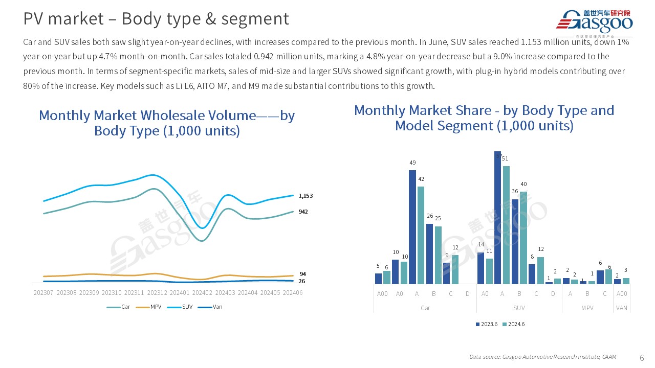 【June 2024】China Passenger Vehicle Sales Analysis