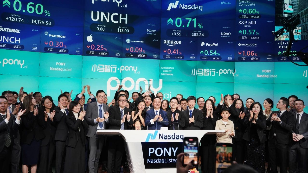 Pony.ai goes public on Nasdaq