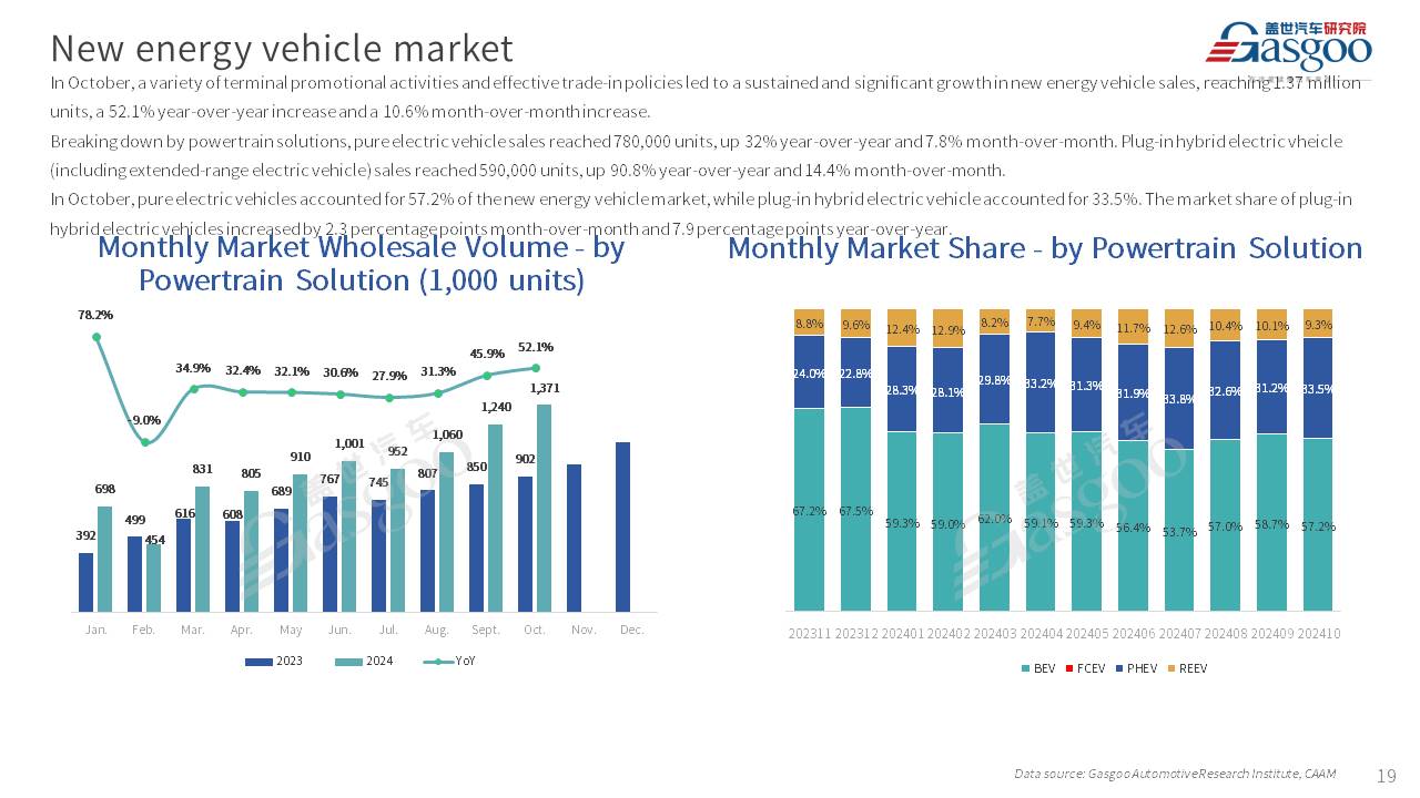 【October 2024】China Passenger Vehicle Sales Analysis