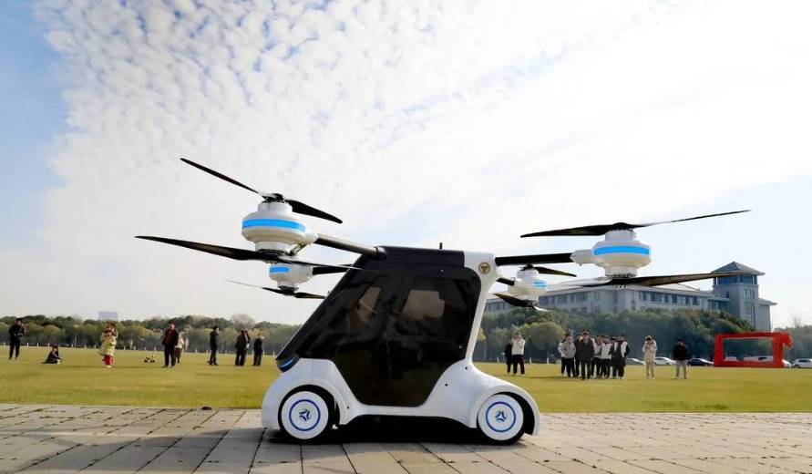 China unveils first distributed electric-driven flying car