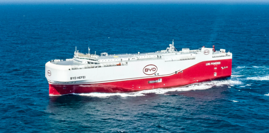 CSSC Guangzhou Shipyard International delivers 7,000-car dual-fuel carrier to BYD