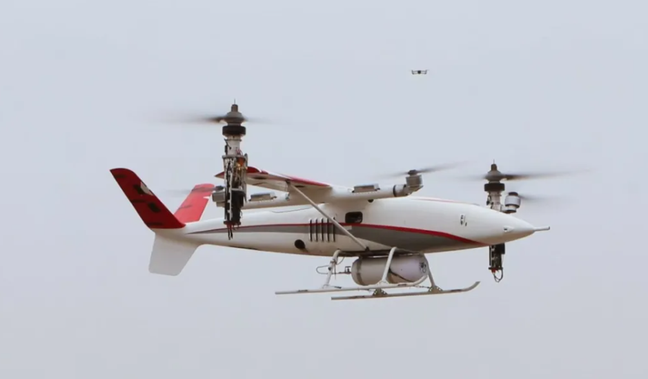 China's first tonne-level liquid-hydrogen-powered eVTOL aircraft completes test flight