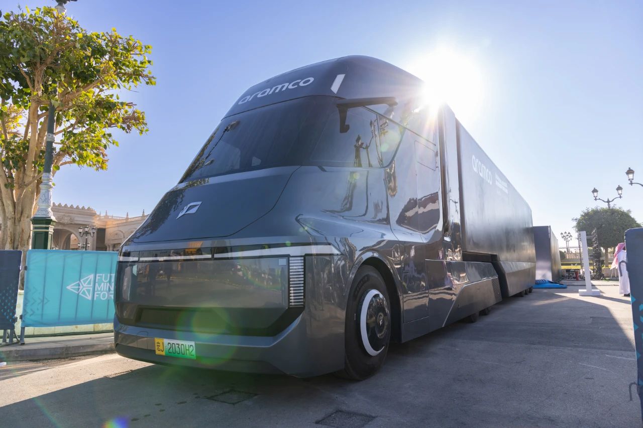 Hyperview, Aramco jointly showcase hydrogen electric heavy-duty truck at Saudi's FMF