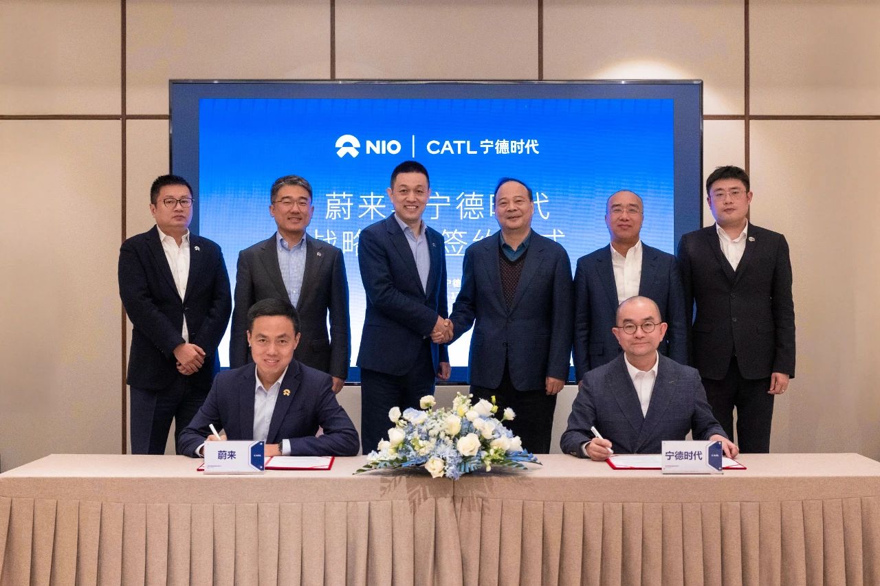 CATL, NIO forge strategic partnership to co-build battery swap network