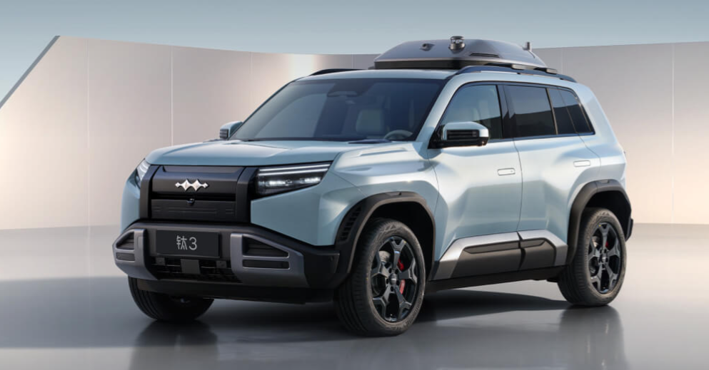 BYD FANGCHENGBAO's TAI 3 SUV model hits market, with top-spec trim offering roof-mounted drone
