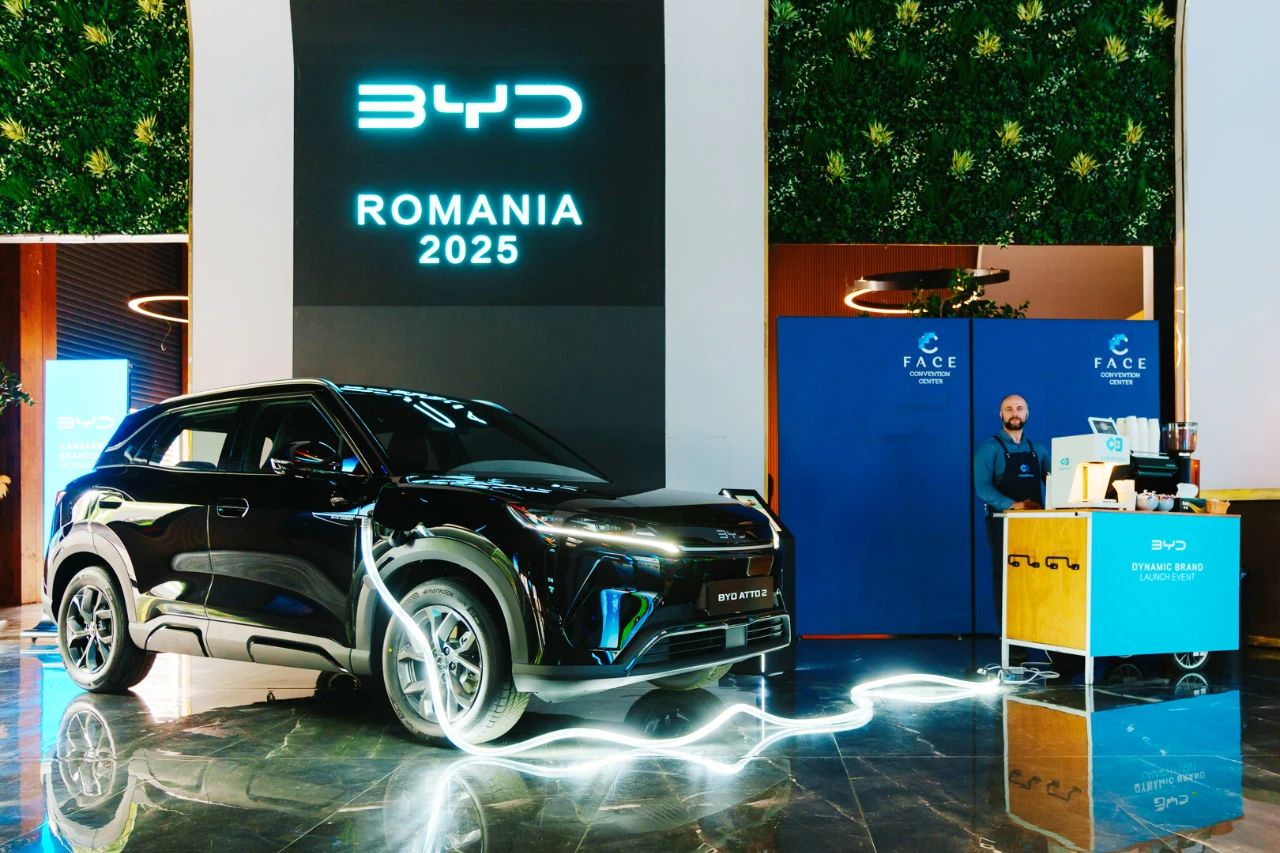 BYD enters Romania with four NEV models, plans over 30 outlets by 2025
