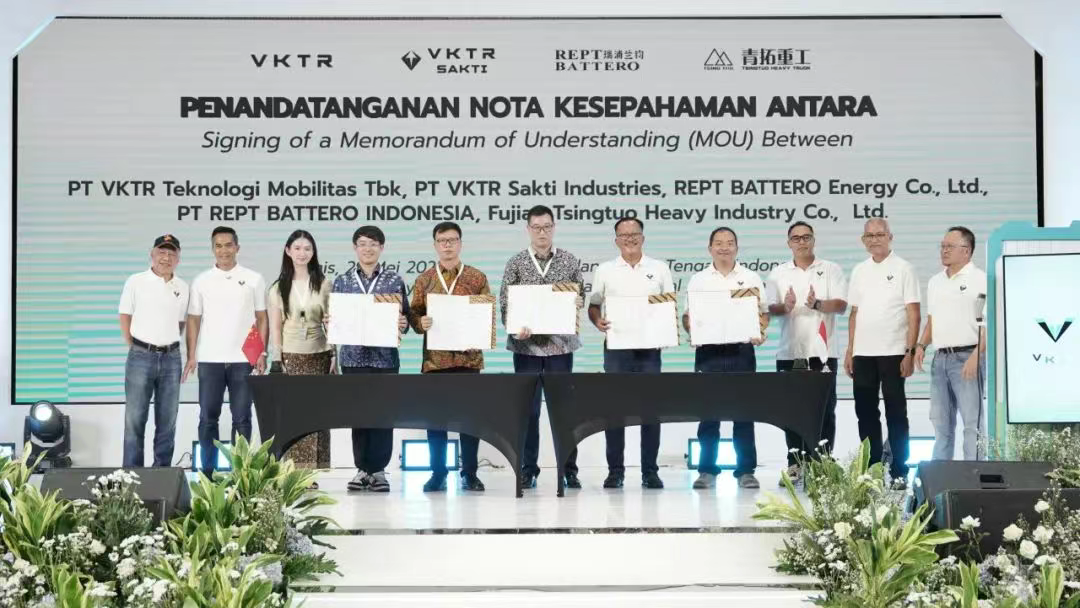 REPT BATTERO to deliver CV-dedicated power batteries to  Indonesia's Bakrie & Brothers