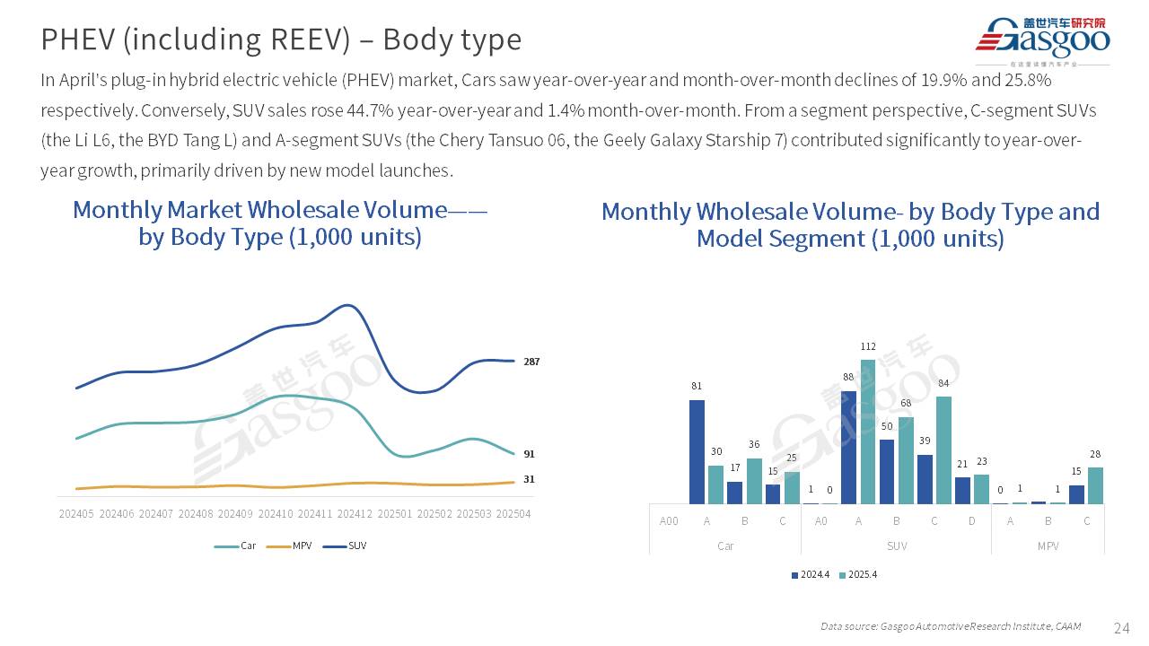 【April 2025】China Passenger Vehicle Sales Analysis