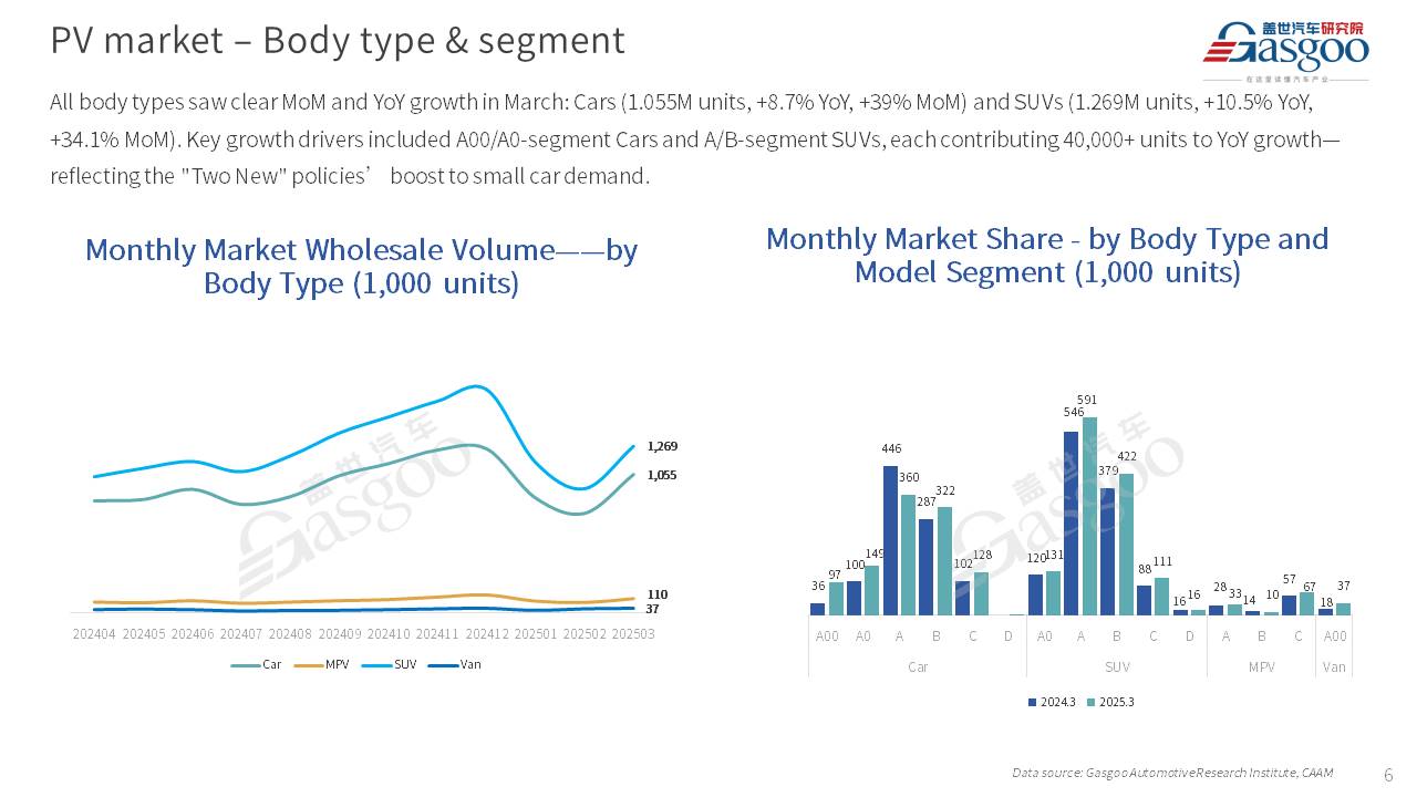 【March 2025】China Passenger Vehicle Sales Analysis