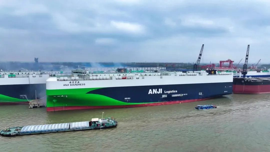 SAIC Motor's Anji Logistics launches ro-ro vessel Anji Soundness on maiden voyage to Europe