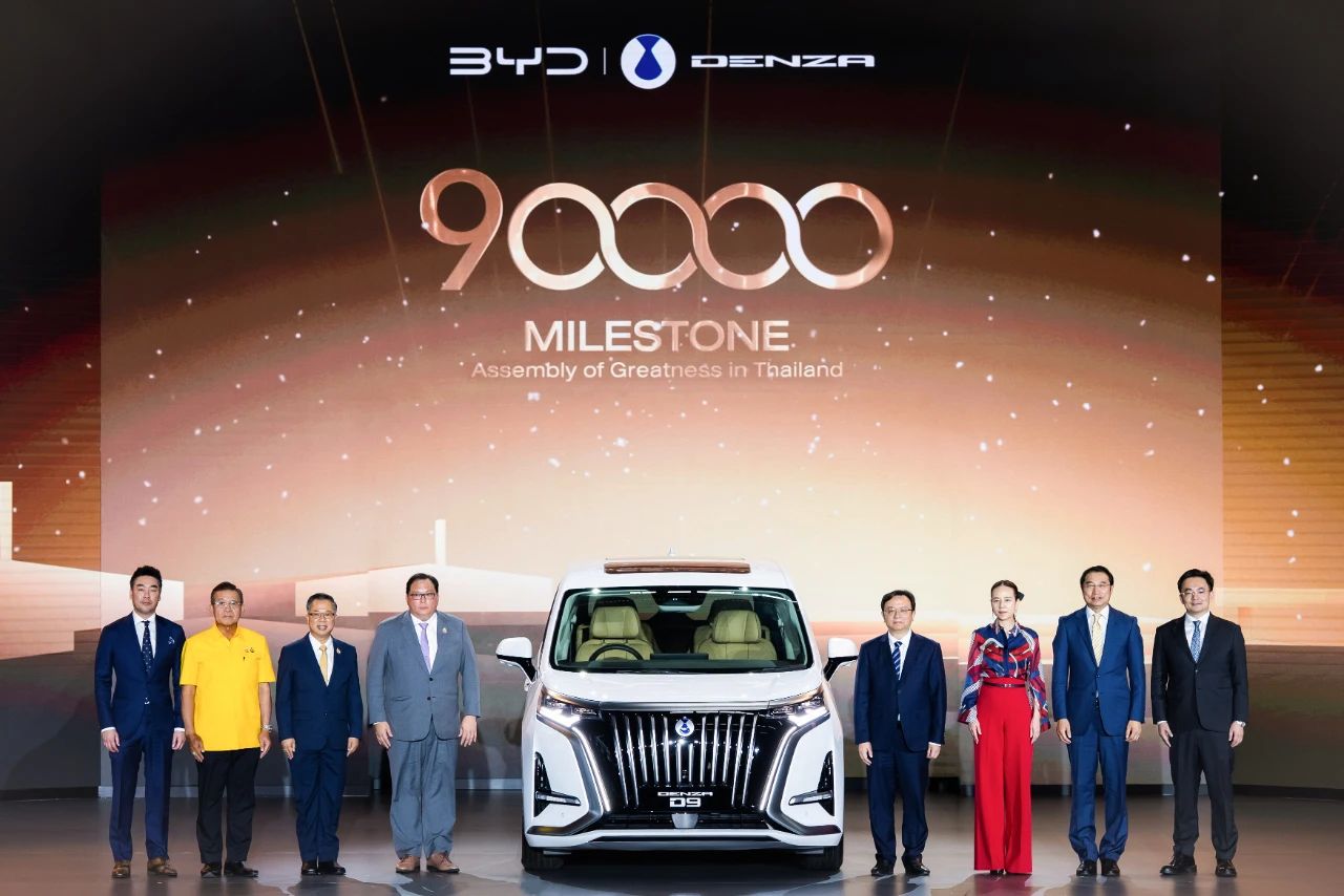 BYD celebrates delivery of 90,000th NEV for Thailand