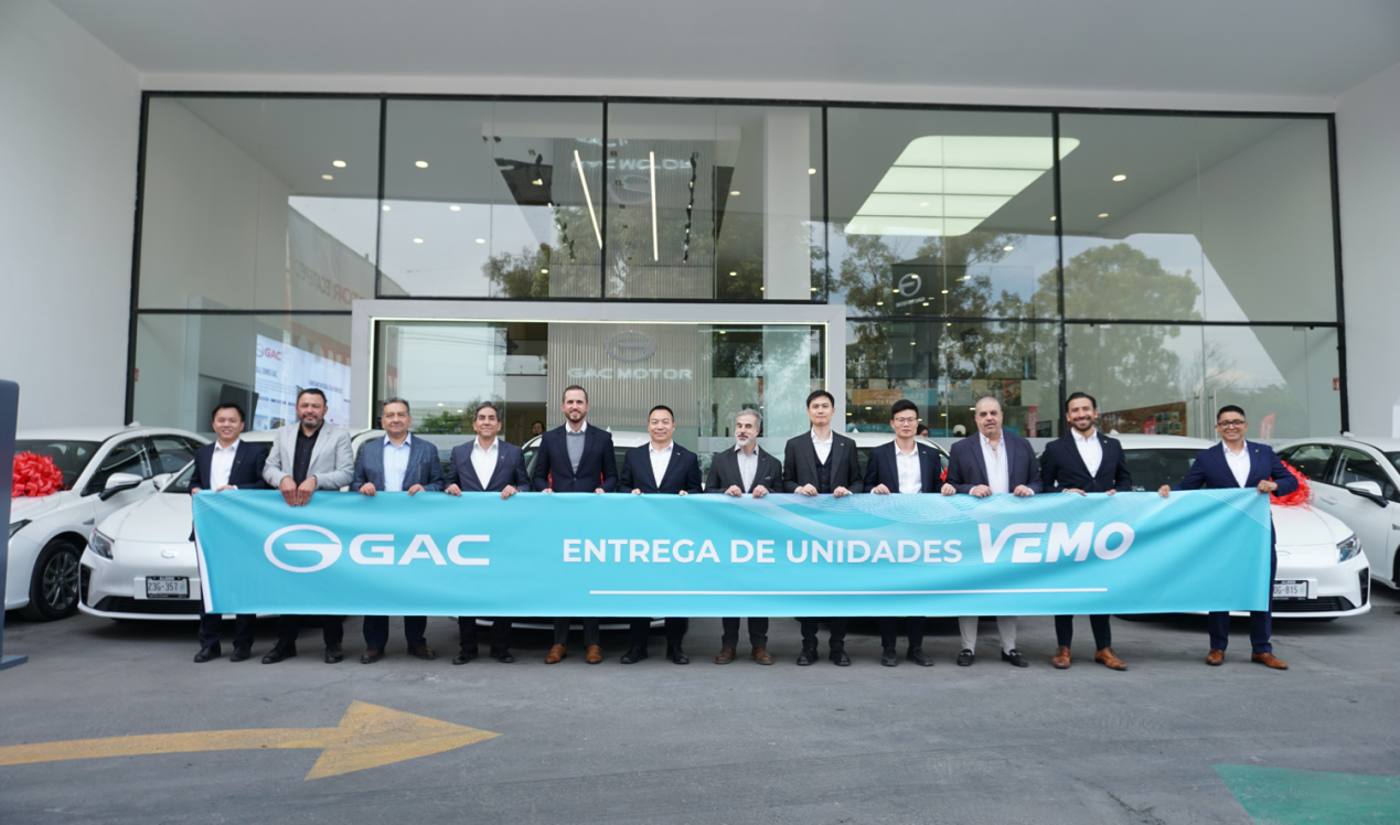 GAC INTERNATIONAL delivers 400 AION ES electric vehicles to VEMO in Mexico
