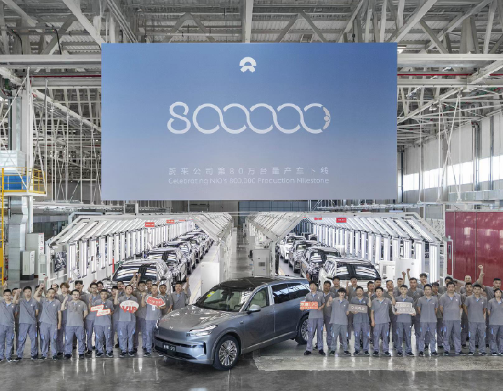 NIO Inc. hits production milestone of 800,000 mass-produced vehicles
