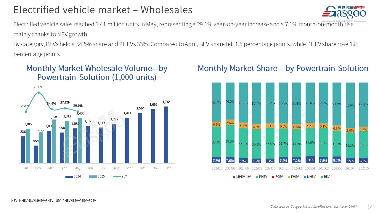 【May 2025】China Passenger Vehicle Sales Analysis