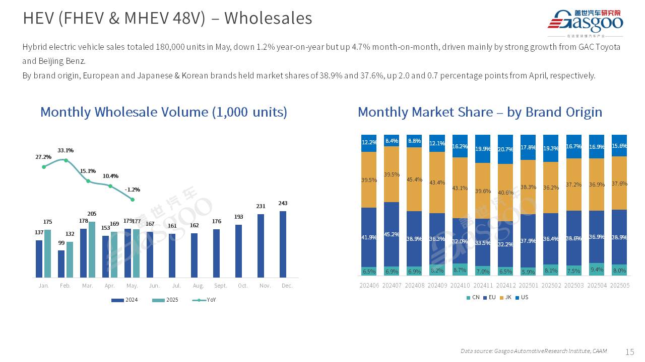 【May 2025】China Passenger Vehicle Sales Analysis