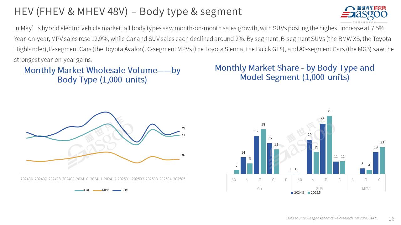【May 2025】China Passenger Vehicle Sales Analysis