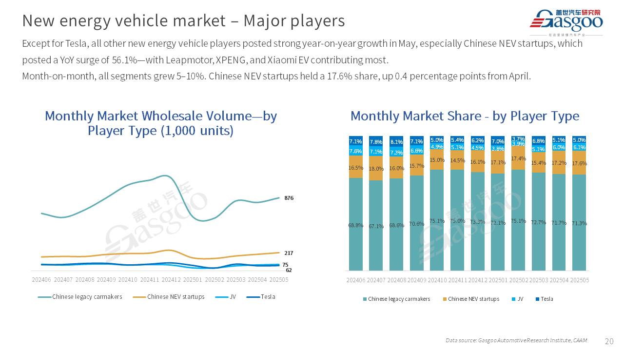 【May 2025】China Passenger Vehicle Sales Analysis