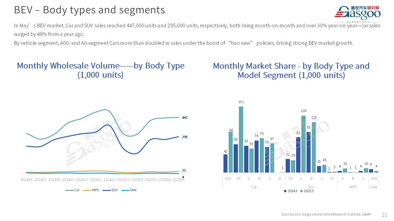 【May 2025】China Passenger Vehicle Sales Analysis