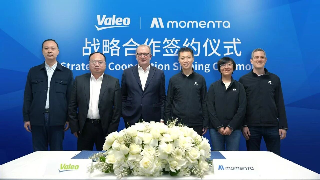 Valeo, Momenta forge global partnership on R&D of ADAS, autonomous driving products
