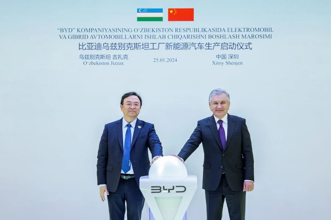 BYD commences new energy vehicle production at car plant in Uzbekistan