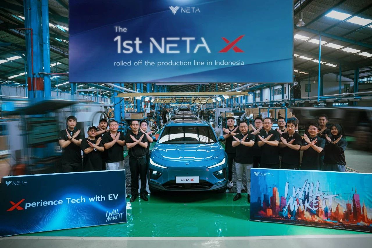 NETA Auto's Indonesia plant rolls off first NETA X vehicle