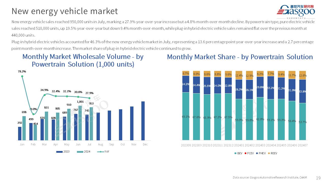 【July 2024】China Passenger Vehicle Sales Analysis