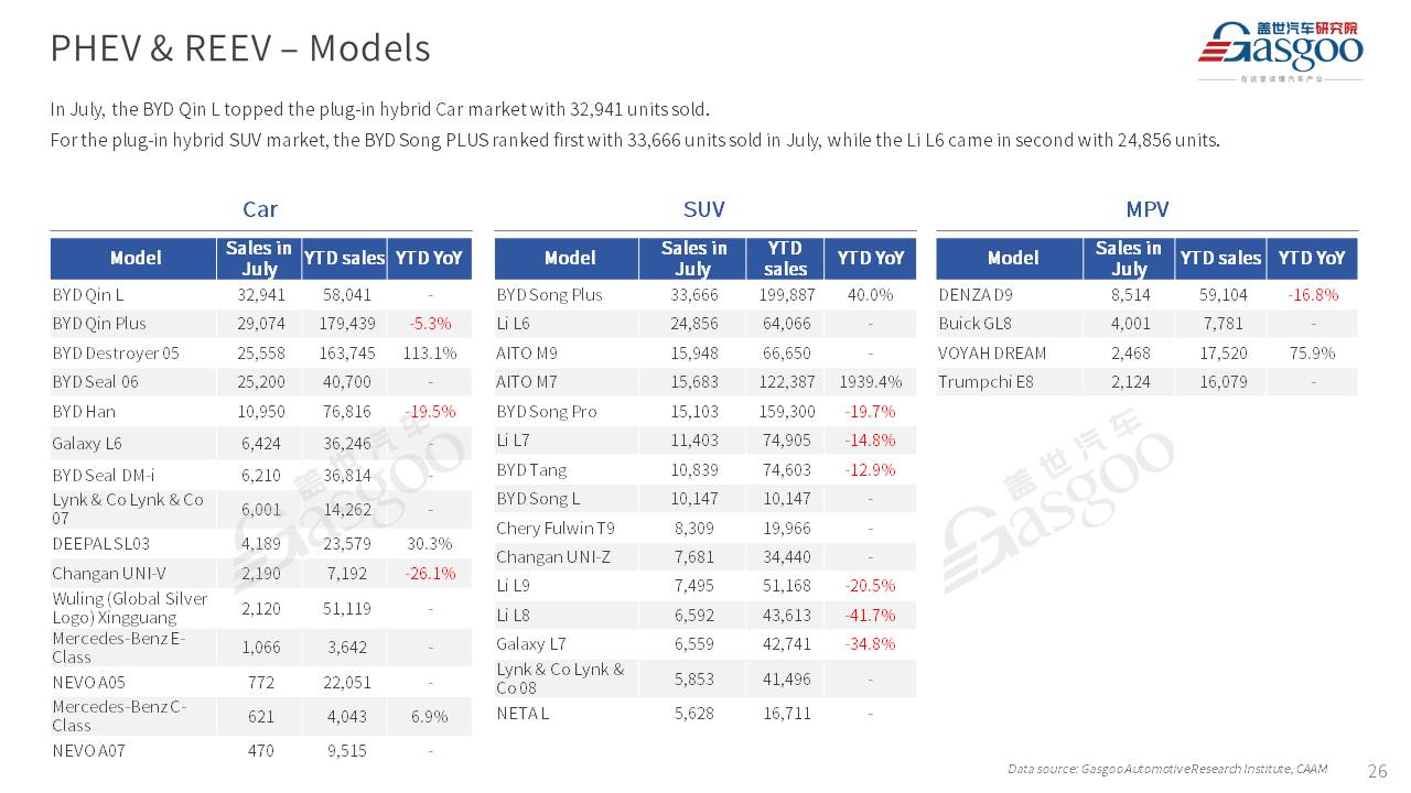 【July 2024】China Passenger Vehicle Sales Analysis