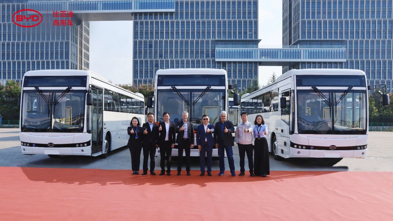 BYD's first electric buses for South Africa roll off line at Qingdao factory