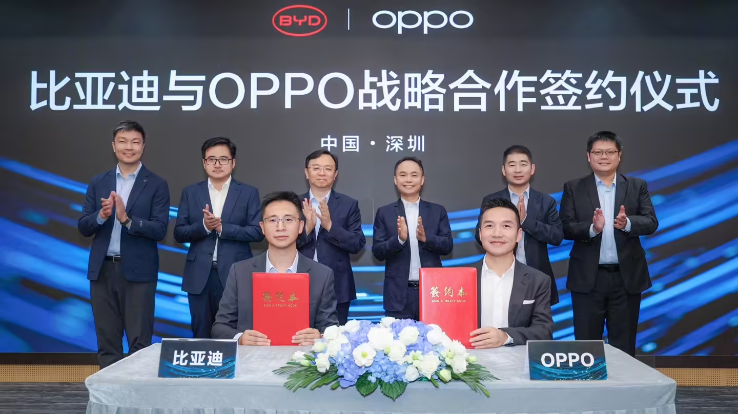 OPPO, BYD forge strategic partnership to integrate smartphones, cars