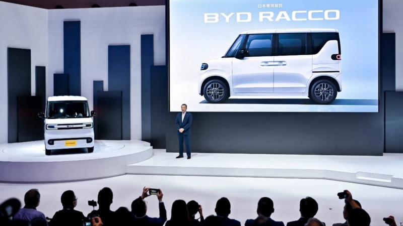 BYD debuts Japan-exclusive K-EV BYD RACCO at Japan Mobility Show 2025
